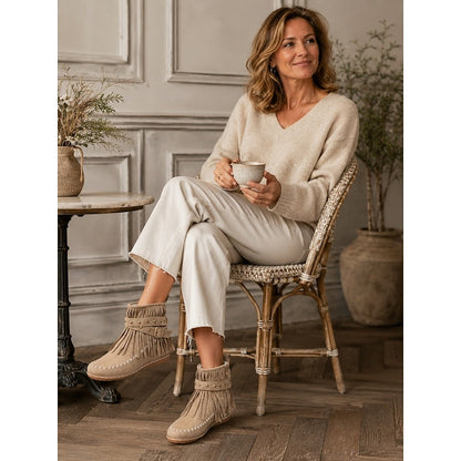 Susannah | Fringe Moccasin Ankle Boots 7