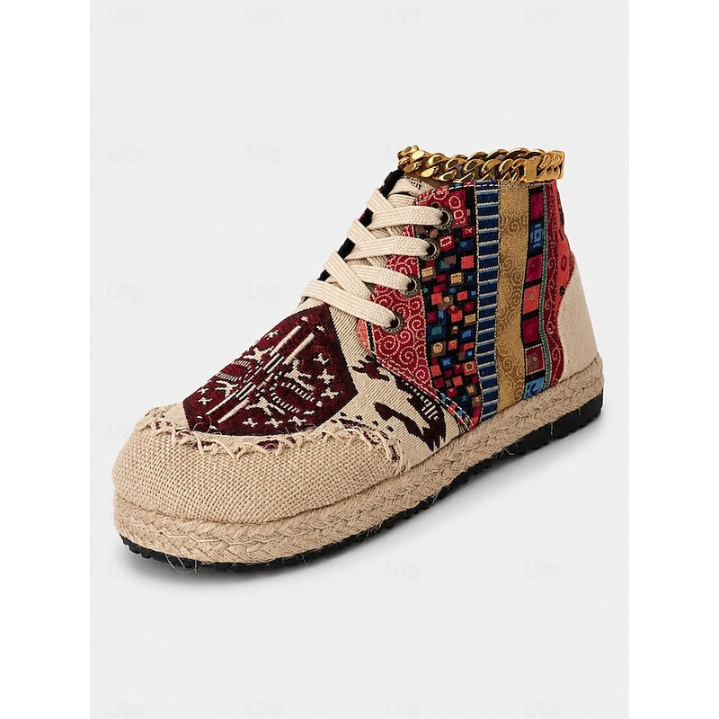 Talia | Boho Patterned High-Top Sneakers 3
