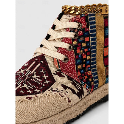 Talia | Boho Patterned High-Top Sneakers 5