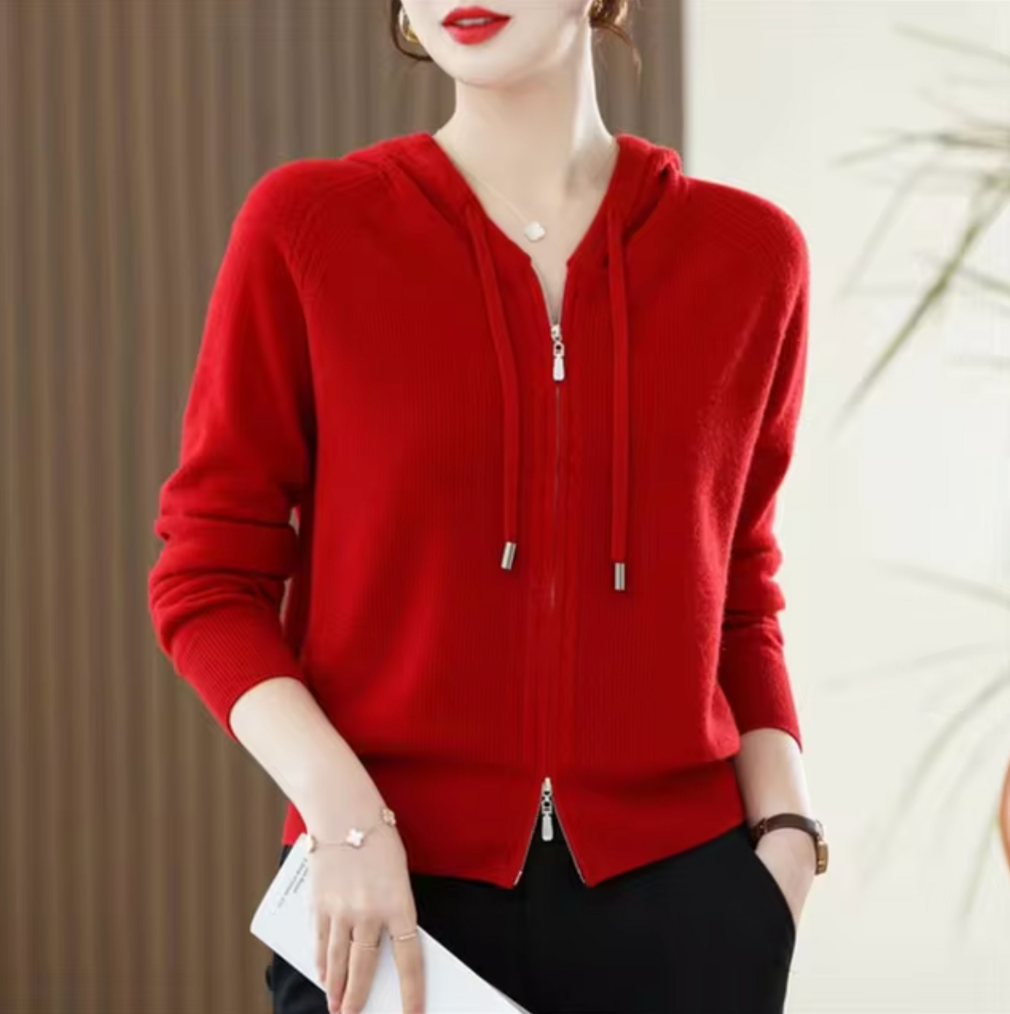 Tavira Knitted Cashmere Hoodie 3