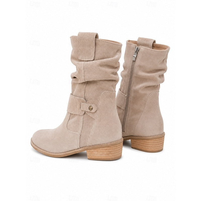 Tessa | Slouchy Buckle Ankle Boots 4