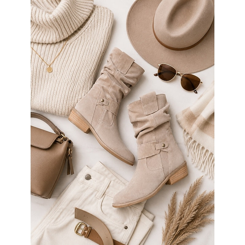 Tessa | Slouchy Buckle Ankle Boots 5