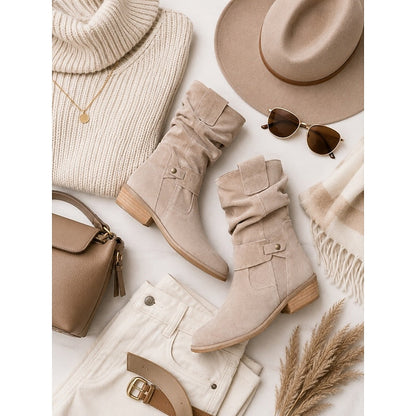 Tessa | Slouchy Buckle Ankle Boots 5