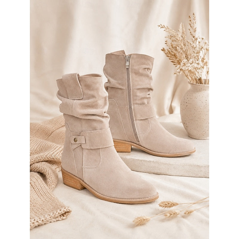 Tessa | Slouchy Buckle Ankle Boots 6