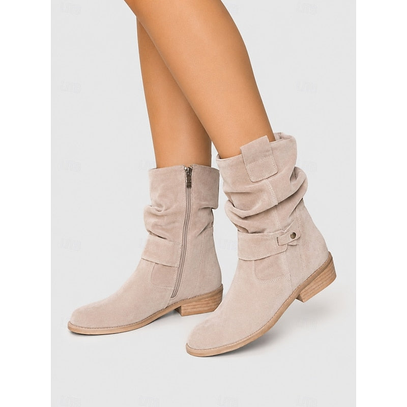 Tessa | Slouchy Buckle Ankle Boots 7