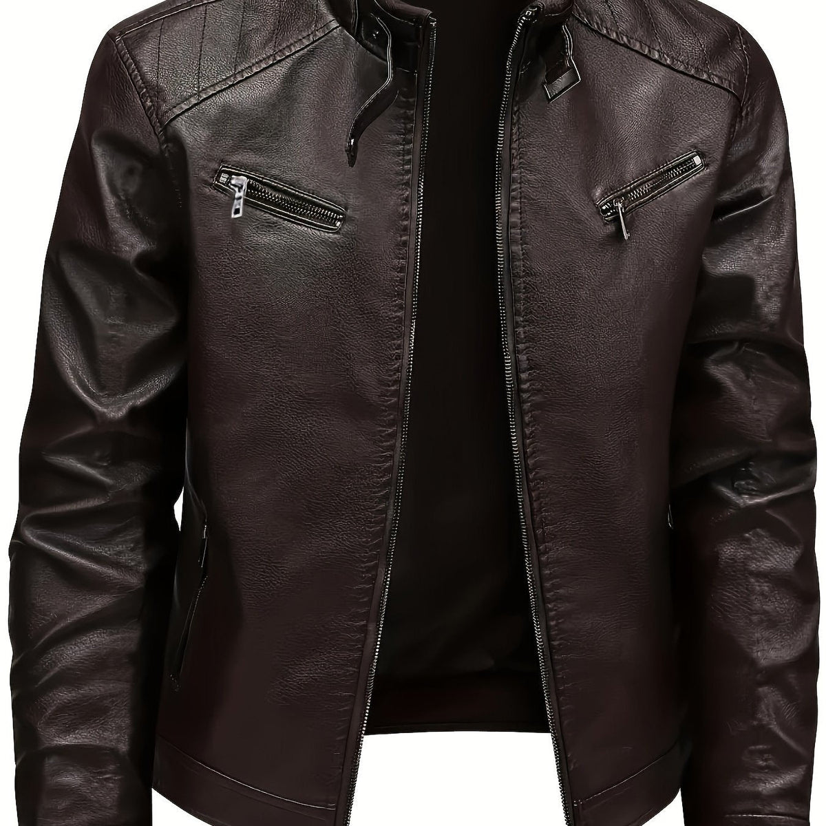 Tobias | Classic Stand-Collar Moto Jacket 0