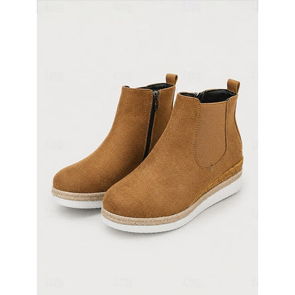 Vera | Cozy Wedge Ankle Boots 0