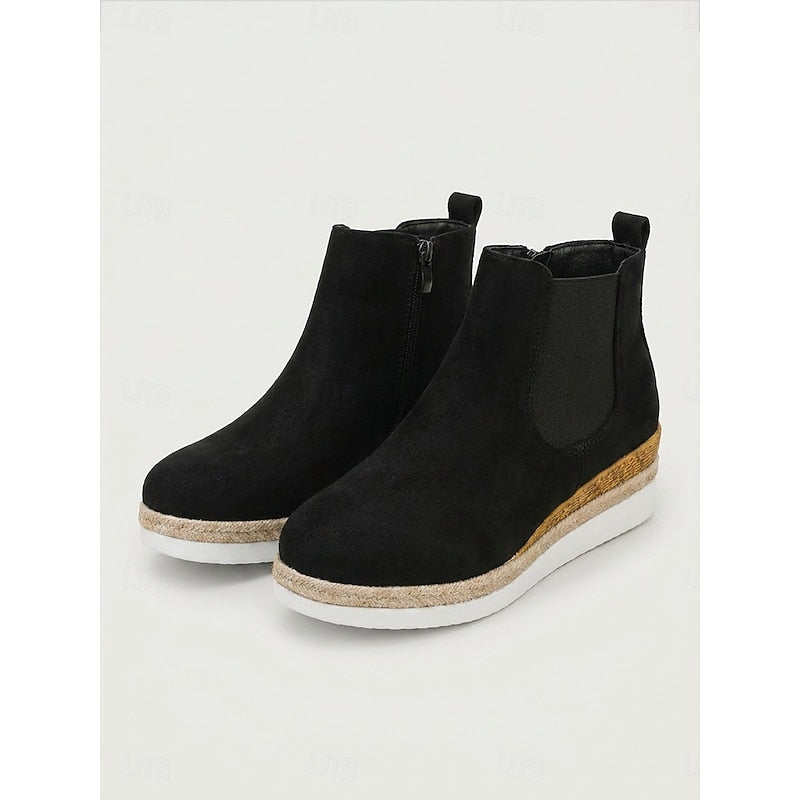 Vera | Cozy Wedge Ankle Boots 10