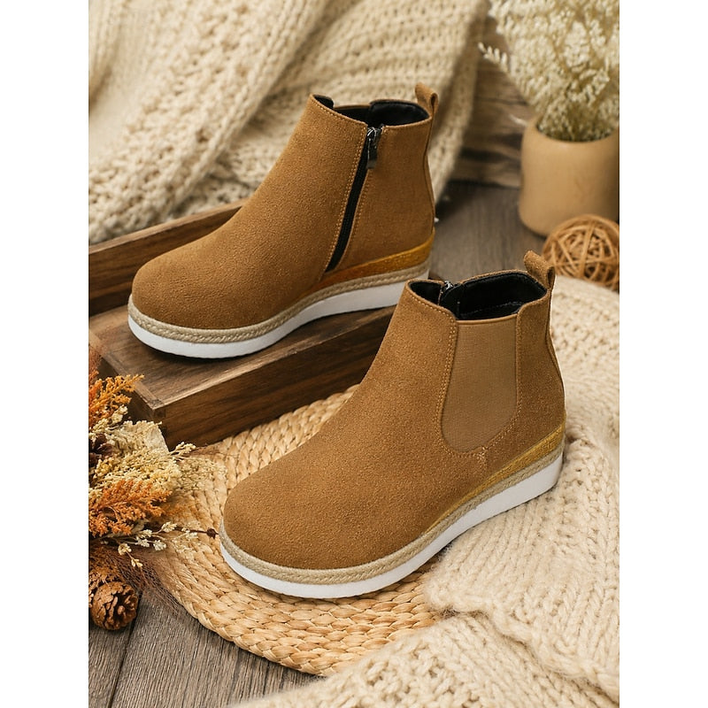 Vera | Cozy Wedge Ankle Boots 4