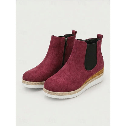Vera | Cozy Wedge Ankle Boots 9