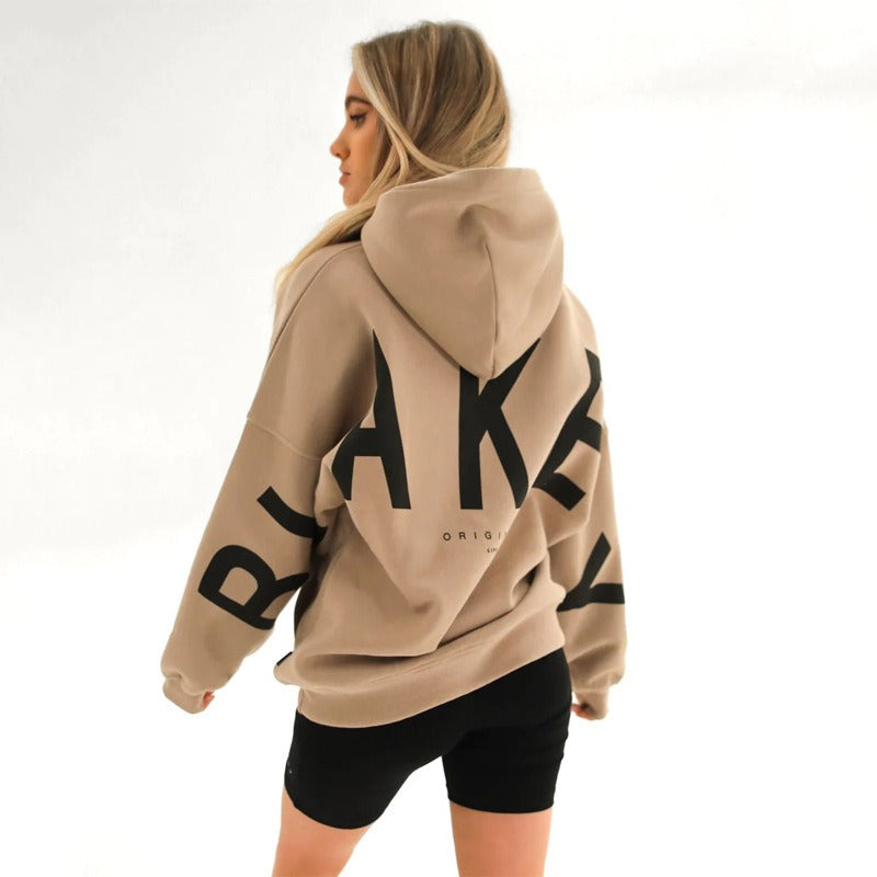 Women's Hoodie – Oversized, Graphic Back Print