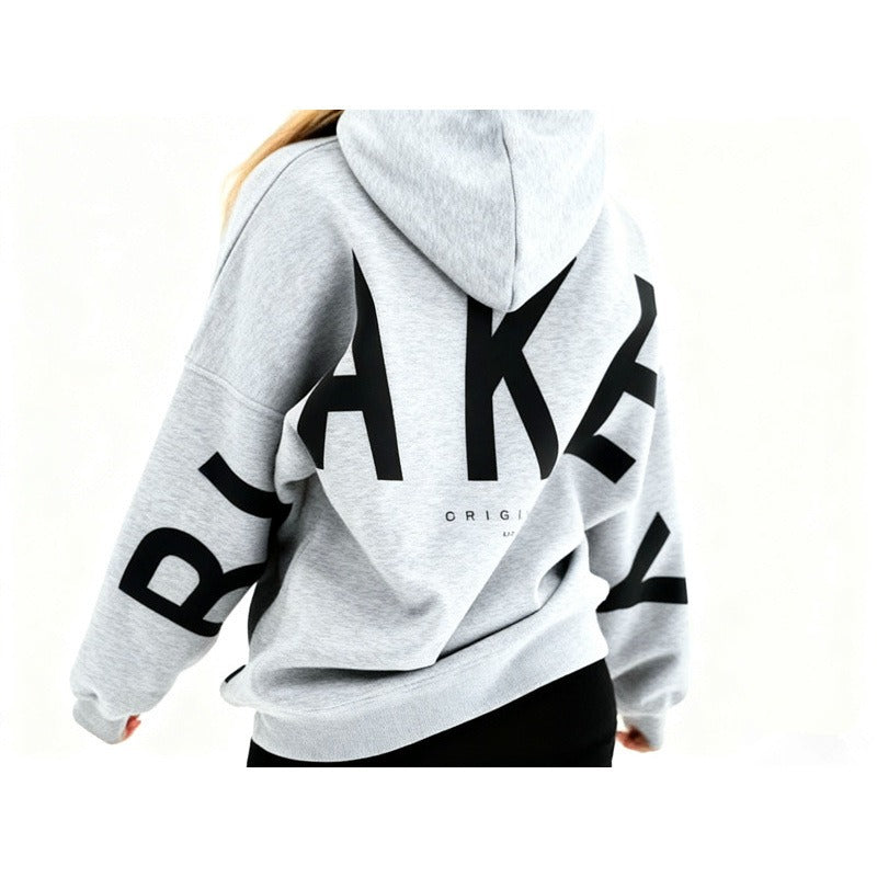 Women's Hoodie – Oversized, Graphic Back Print