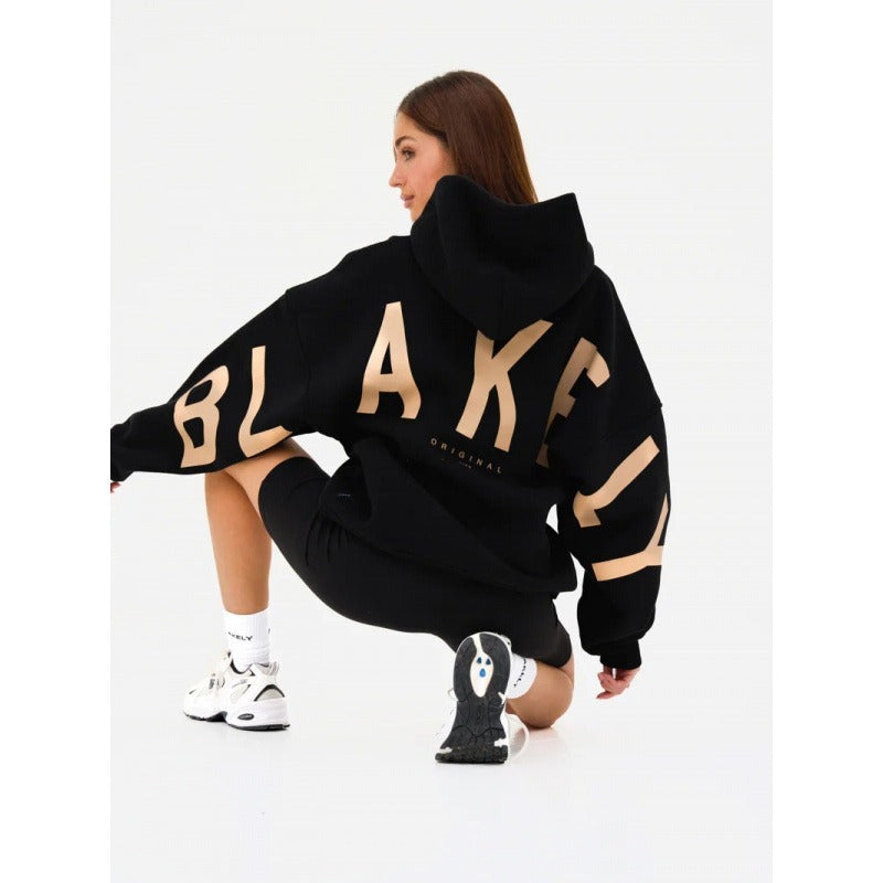 Women's Hoodie – Oversized, Graphic Back Print