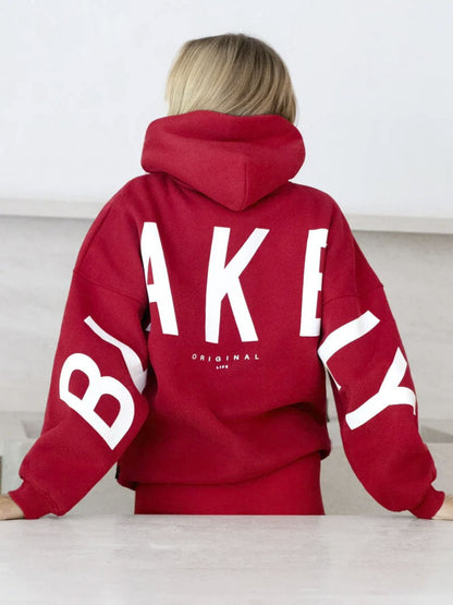 Women's Hoodie – Oversized, Graphic Back Print