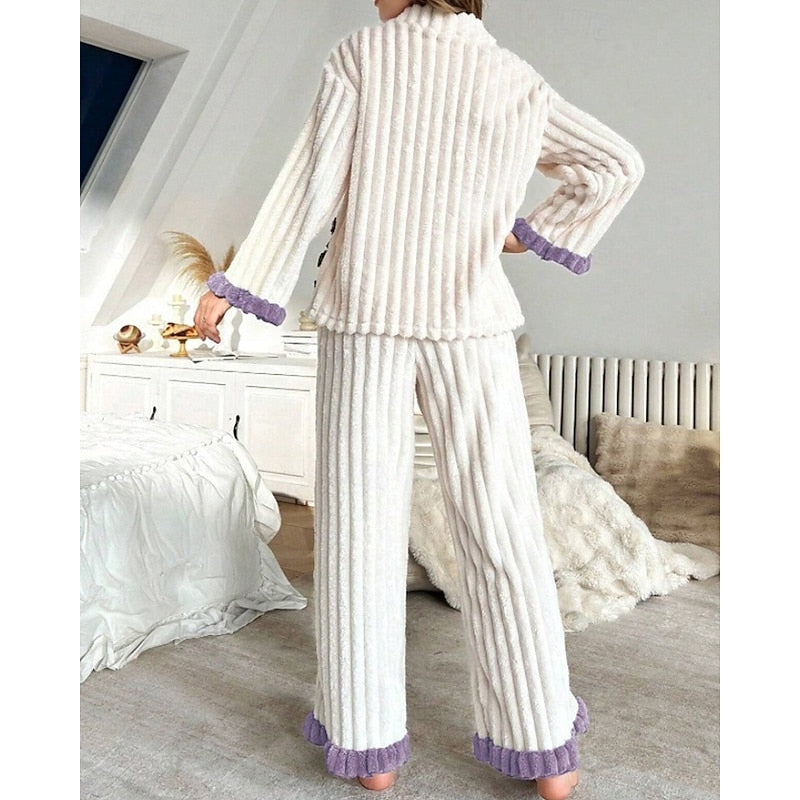 Winifred | Cozy Ruffle-Trim Two-Piece Set 7