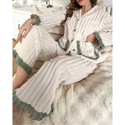Winifred | Cozy Ruffle-Trim Two-Piece Set 8