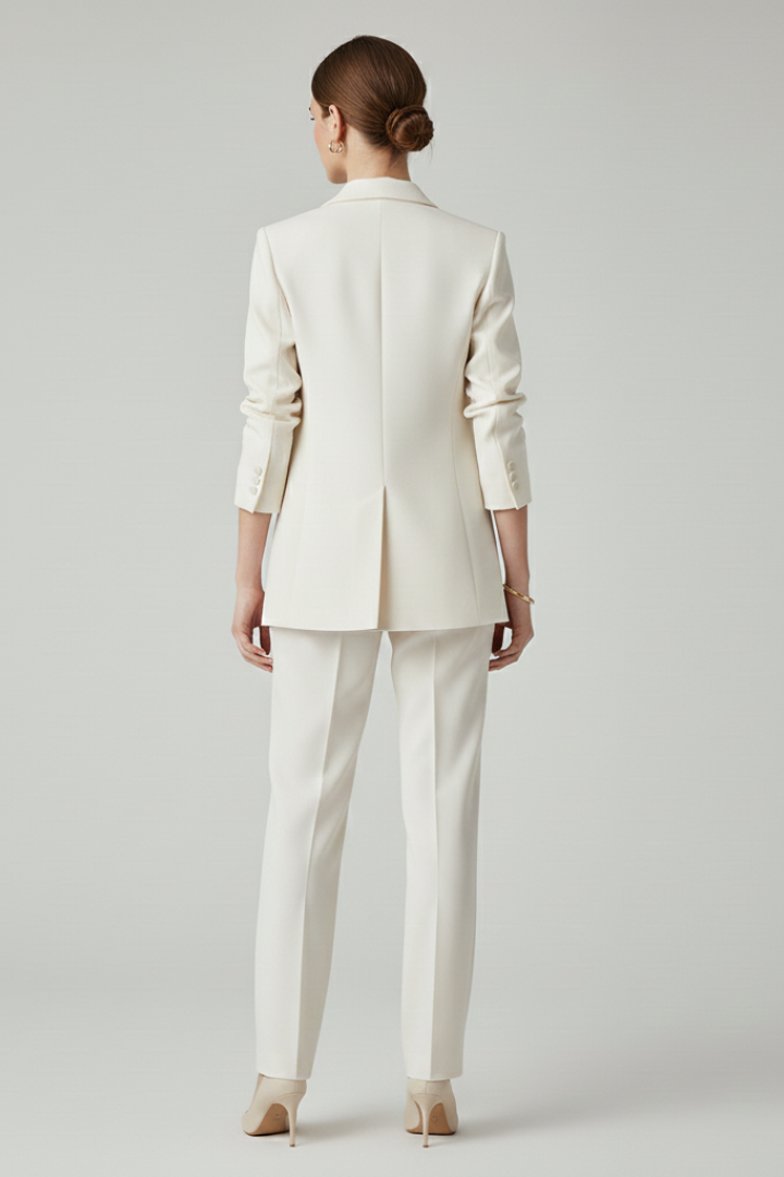 Women’s Blazer Set with Defined Shape and Straight-Leg Trousers 3