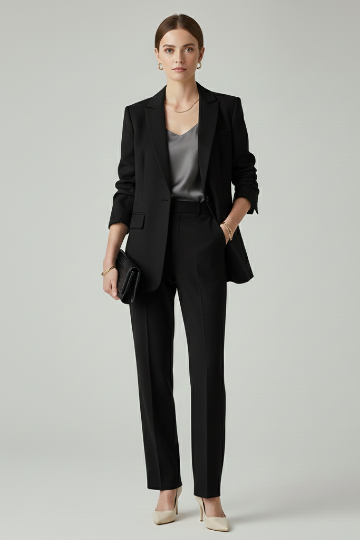 Women’s Blazer Set with Defined Shape and Straight-Leg Trousers 6