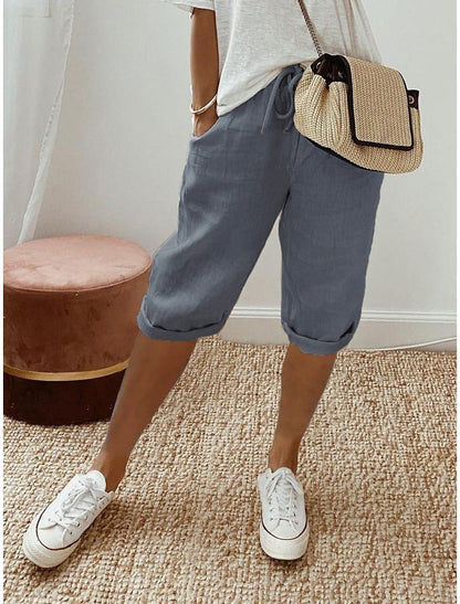 Women's Capri Pants with a Loose Cut for Warm Days - A Fashionable and Comfortable Summer Style 1