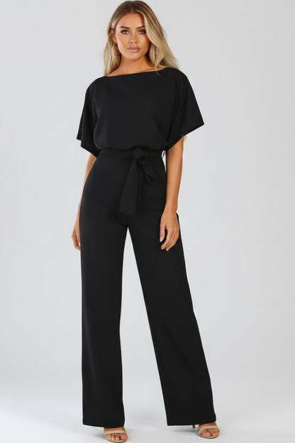 Women’s Jumpsuit with Belt and Wide Legs 2