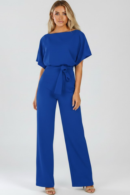 Women’s Jumpsuit with Belt and Wide Legs 3
