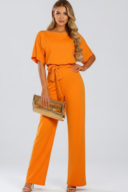 Women’s Jumpsuit with Belt and Wide Legs 6