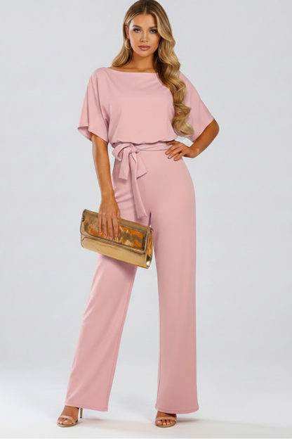Women’s Jumpsuit with Belt and Wide Legs 7