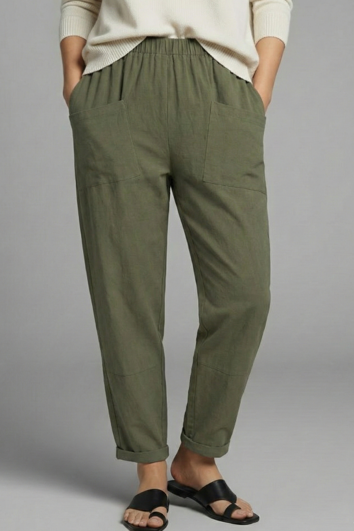 Women’s Trousers with Elastic Waist and Side Pockets 5