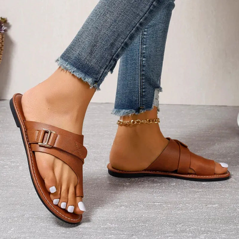 Women's orthopedic sandals - comfortable sandals with a shock-absorbing EVA sole and foot support 3