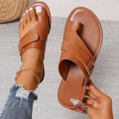Women's orthopedic sandals - comfortable sandals with a shock-absorbing EVA sole and foot support 4
