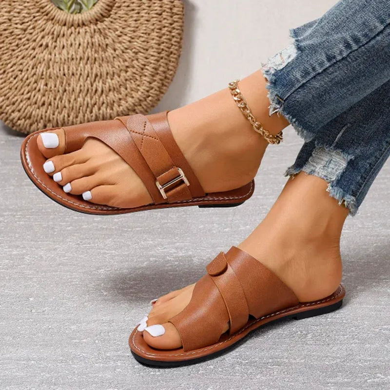 Women's orthopedic sandals - comfortable sandals with a shock-absorbing EVA sole and foot support 5