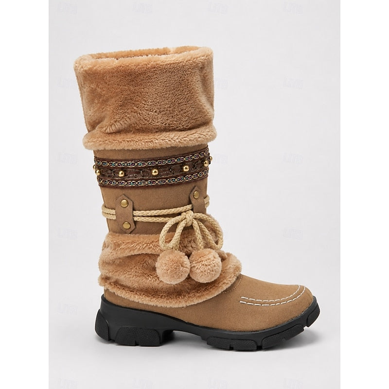 Wren | Cozy Boho Mid-Calf Winter Boots 4