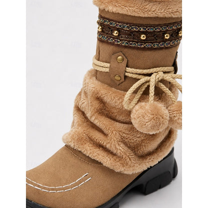 Wren | Cozy Boho Mid-Calf Winter Boots 5