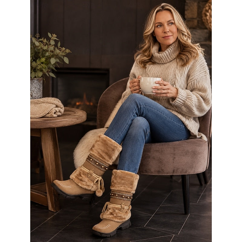 Wren | Cozy Boho Mid-Calf Winter Boots 6