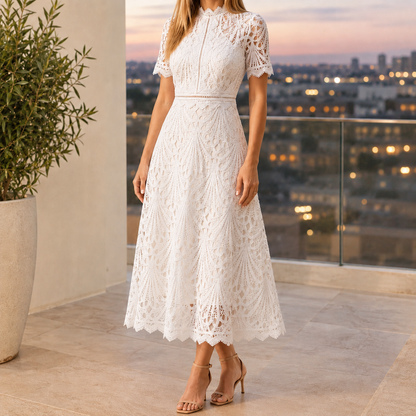 Yara-Louise Lace Midi Dress 3