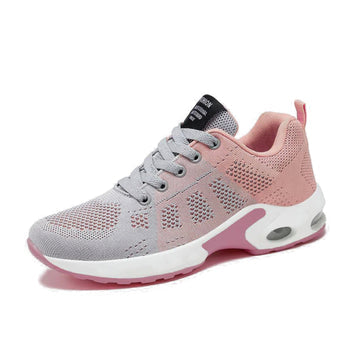 Women's Mesh Knit Lace-Up Sneakers