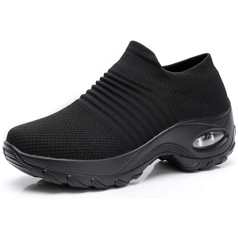 Women's Knit Slip On Sneakers with Air Cushion Sole
