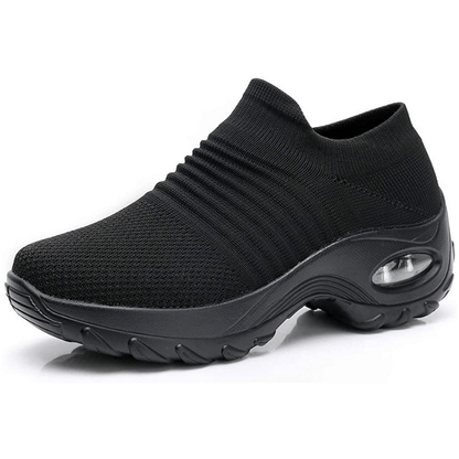 Women's Knit Slip On Sneakers with Air Cushion Sole
