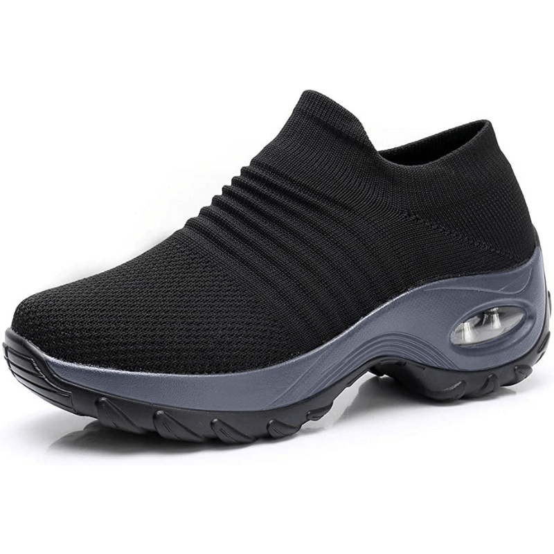 Women's Knit Slip On Sneakers with Air Cushion Sole