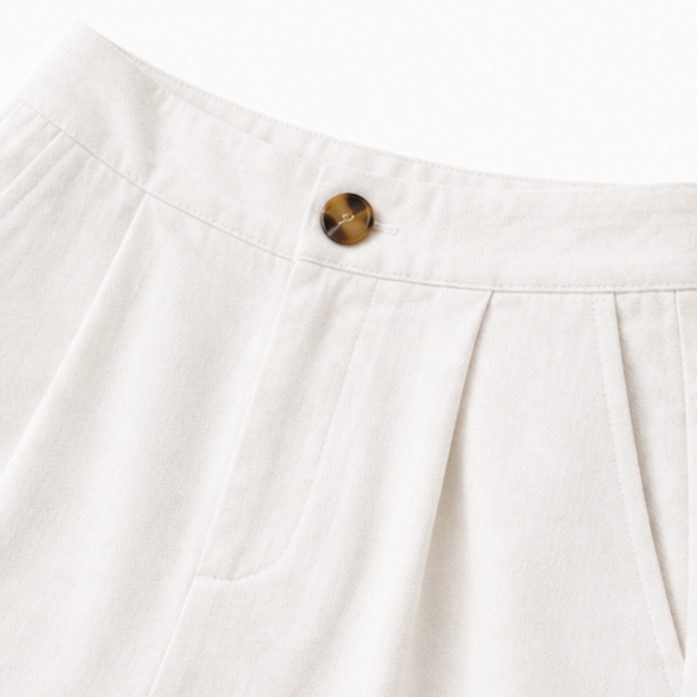 Women's High Waist Pleated Wide Leg Trousers