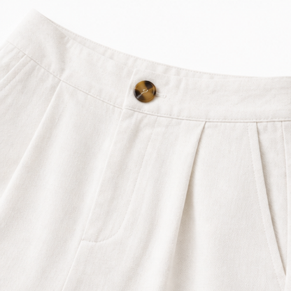 Women's High Waist Pleated Wide Leg Trousers