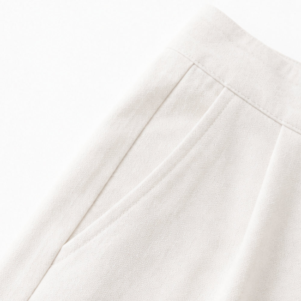 Women's High Waist Pleated Wide Leg Trousers