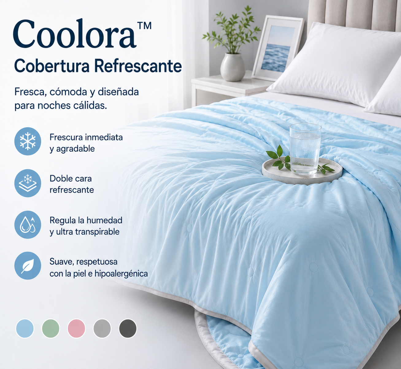 Cooling Blanket – Double-Sided, Hypoallergenic for Hot Sleepers