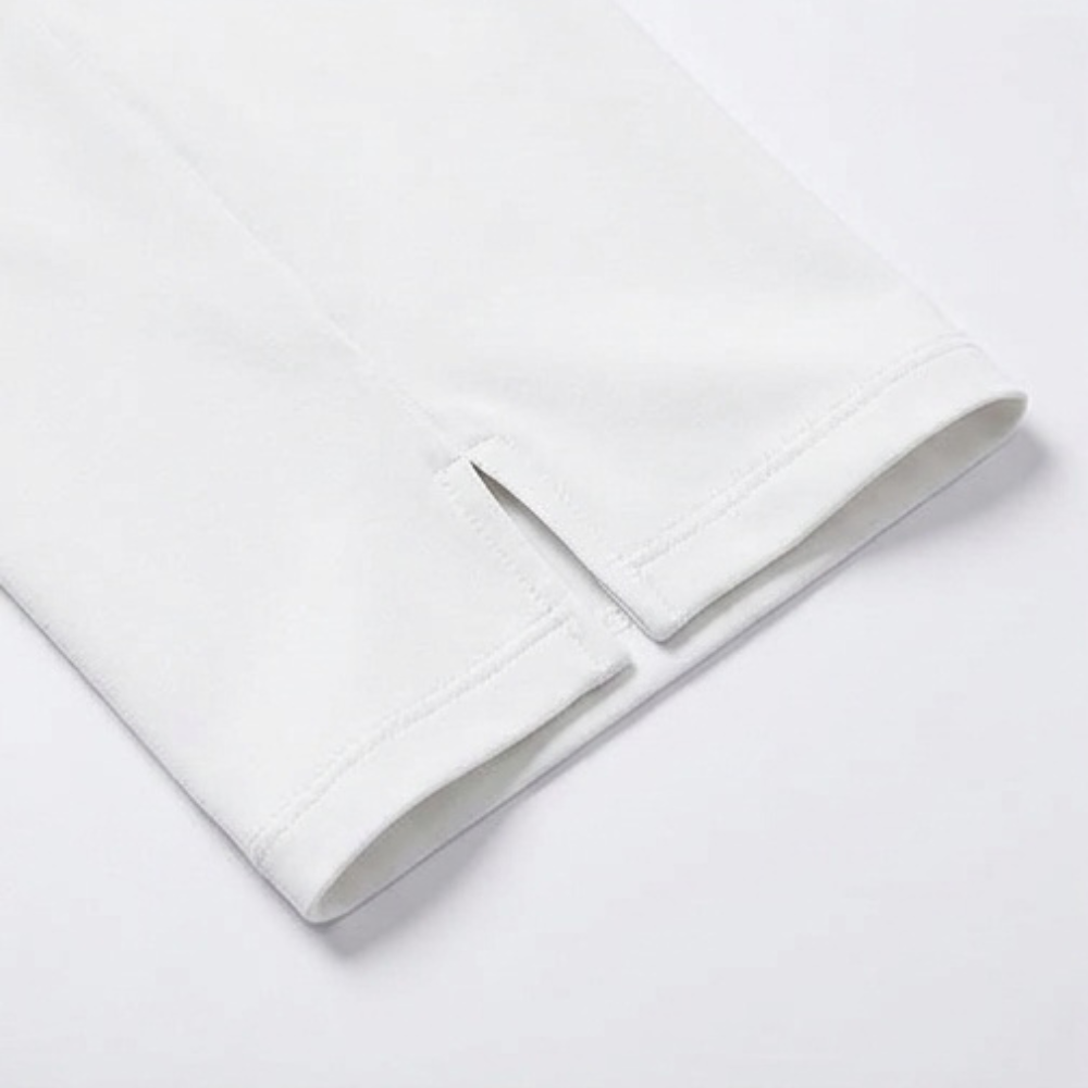 Women's High-Waist Capri Pants with Buttons