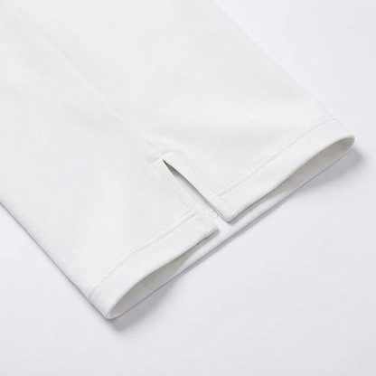 Women's High-Waist Capri Pants with Buttons
