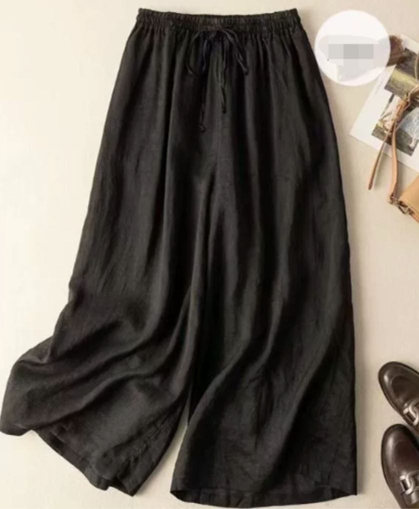 Women's Wide Leg Pants with Elastic Drawstring Waist