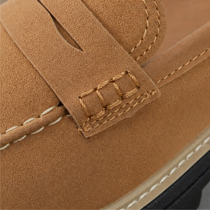 Women's Platform Loafers – Chunky Sole, Slip-On