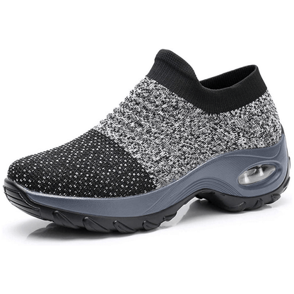 Women's Knit Slip On Sneakers with Air Cushion Sole