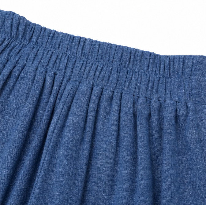 Women's High Waist Wide Leg Pants with Tie Front