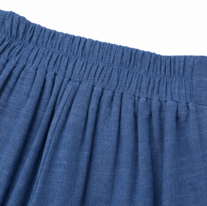 Women's High Waist Wide Leg Pants with Tie Front